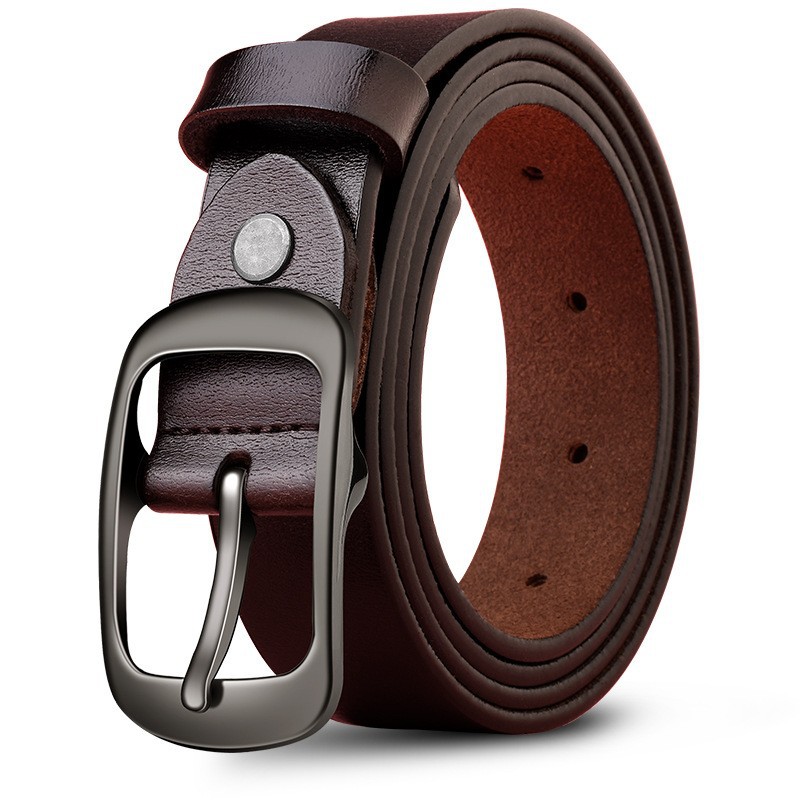 hot selling women's leather belt genuine leather women's leather korean style belt pin buckle decoration fashion all-matching factory wholesale full figure