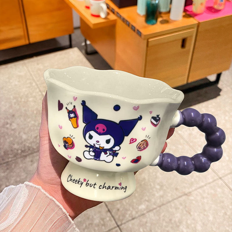 creative cartoon porcelain mug good-looking cup cute couple water cup get girls birthday gifts gift Application Scenario