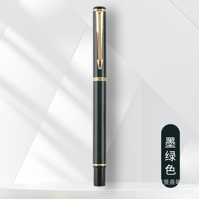 elementary school student metallic pen multi-color metal pen holder can be changed ink sac 0.38 0.5mm training class pen engraved logo Application Scenario