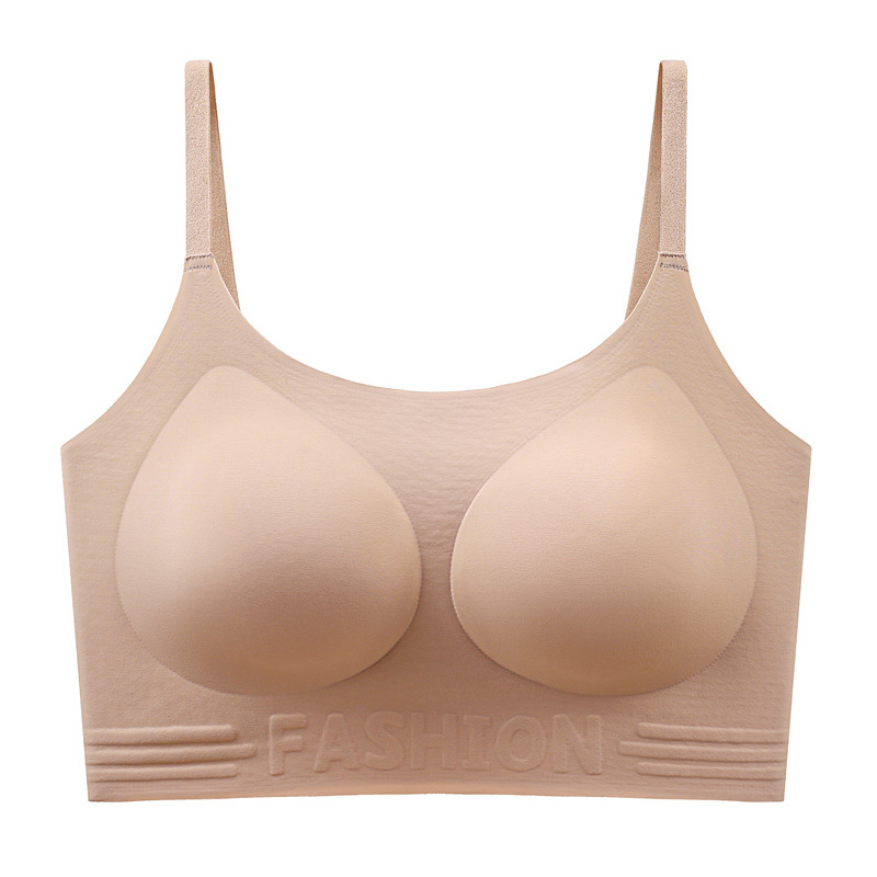 invisible liquid foundation seamless underwear women's breathable comfortable fixed cup without steel ring gathering bra Application Scenario