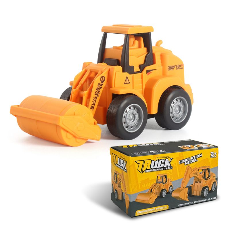 hot selling product children press sliding engineering vehicle excavator bulldozer fun simulation toy car factory direct sales Item Picture