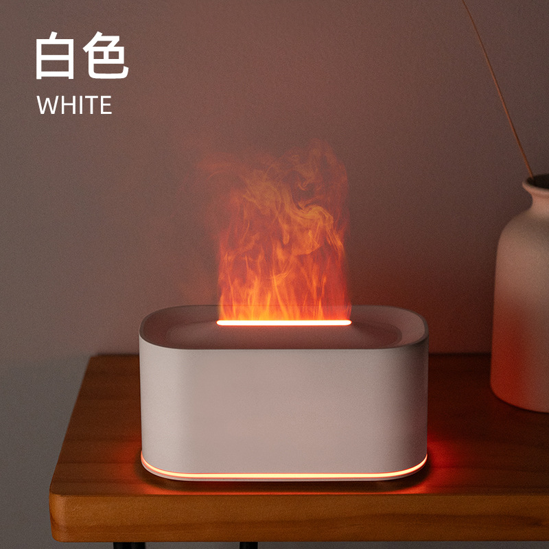 cross-border creative new colorful flame aroma diffuser usb plug-in home office desktop colorful fragrance humidifier details Picture