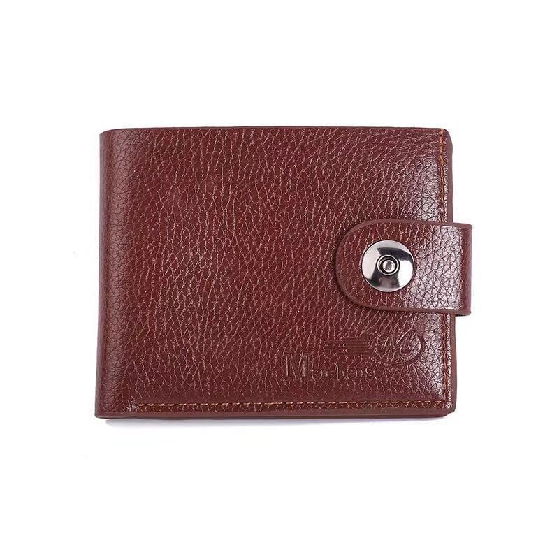 one piece dropshipping men's wallet multi-functional short wallet pvleather magnetic snap coin purse creative gift wholesale Specification drawing