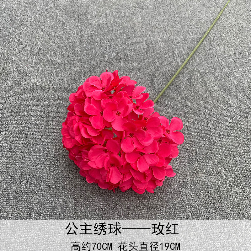 2025 new product recommendation single lollipop hydrangea wedding hall hotel home decoration props flower arrangement design soft decoration Application Scenario