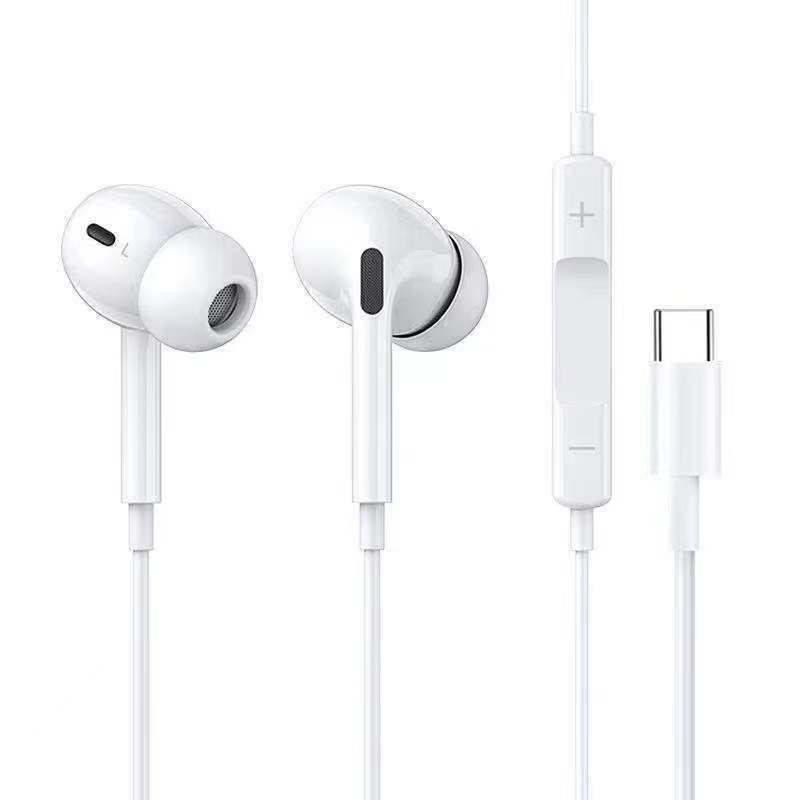 new 5 generation wired headset type-c android phone universal 3.5 earphone in-ear extra bass drive-by-wire with microphone Specification drawing