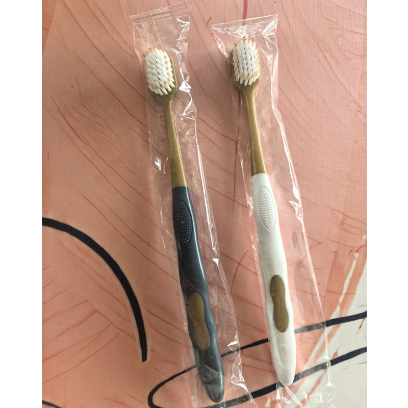[same style as sam supermarket] soft hair adult toothbrush good-looking wide head dense silk soft hair unisex gum care full figure