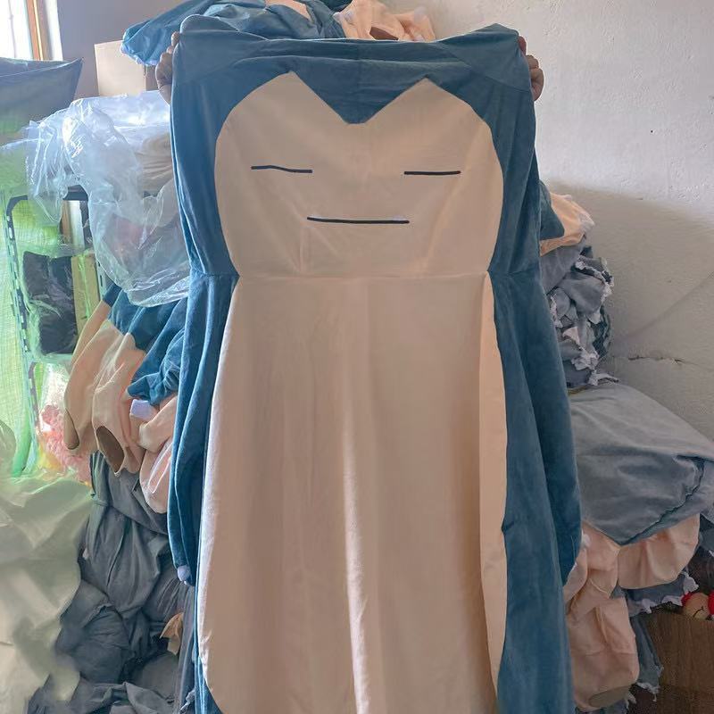 snorlax doll pokemon pokémon snorlax pillow cushion sleeping pillow on bed oversized doll Application Scenario