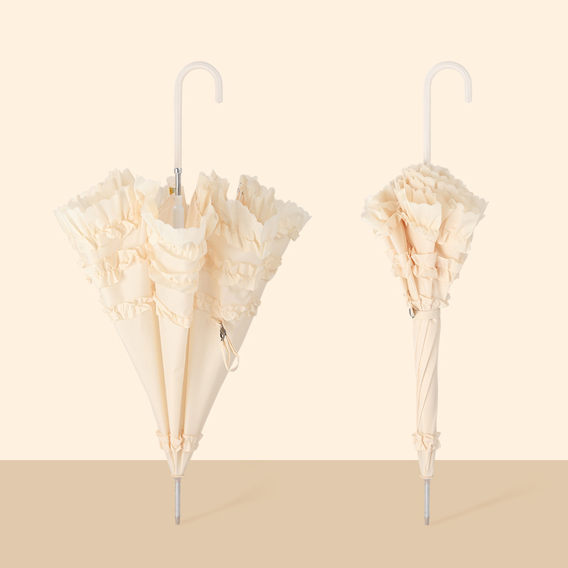 cross-border lolita lace umbrella umbrella sunshade plus-sized wedding bride umbrella sunny and rainy dual-use long handle umbrella wholesale Application Scenario