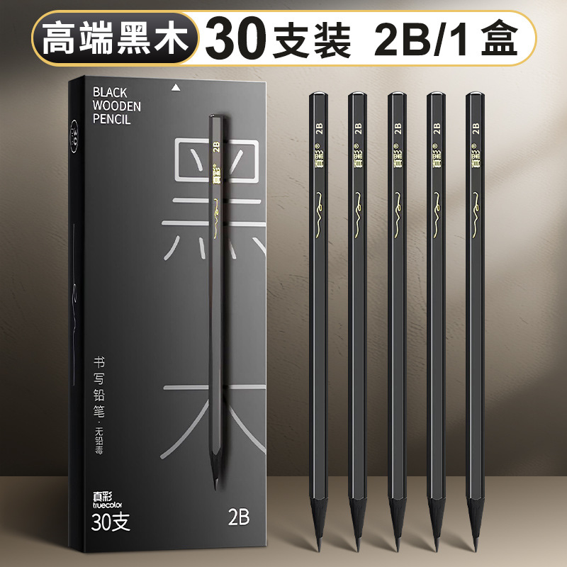 zhencai black wood pencil only for pupils calligraphy practice hb bold children's kindergarten 2b writing pencil wholesale Application Scenario