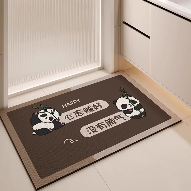 cross-border diatom ooze absorbent non-slip door mat bathroom bathroom mats hallway stain-resistant easy-care floor mat full figure
