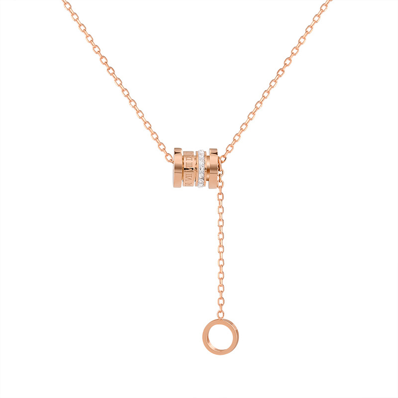titanium steel no fading small waist light luxury necklace for women 2024 internet celebrity niche high-grade design necklace clavicle chain Item Picture