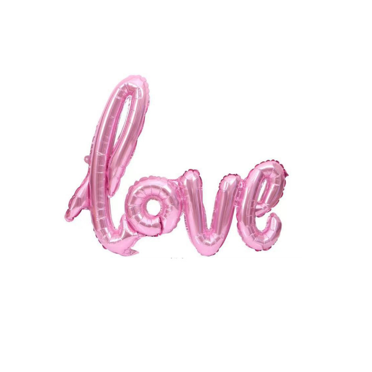 one-piece love aluminum balloon large and small sizes letter balloon valentine's day confession proposal birthday wedding decoration Specification drawing