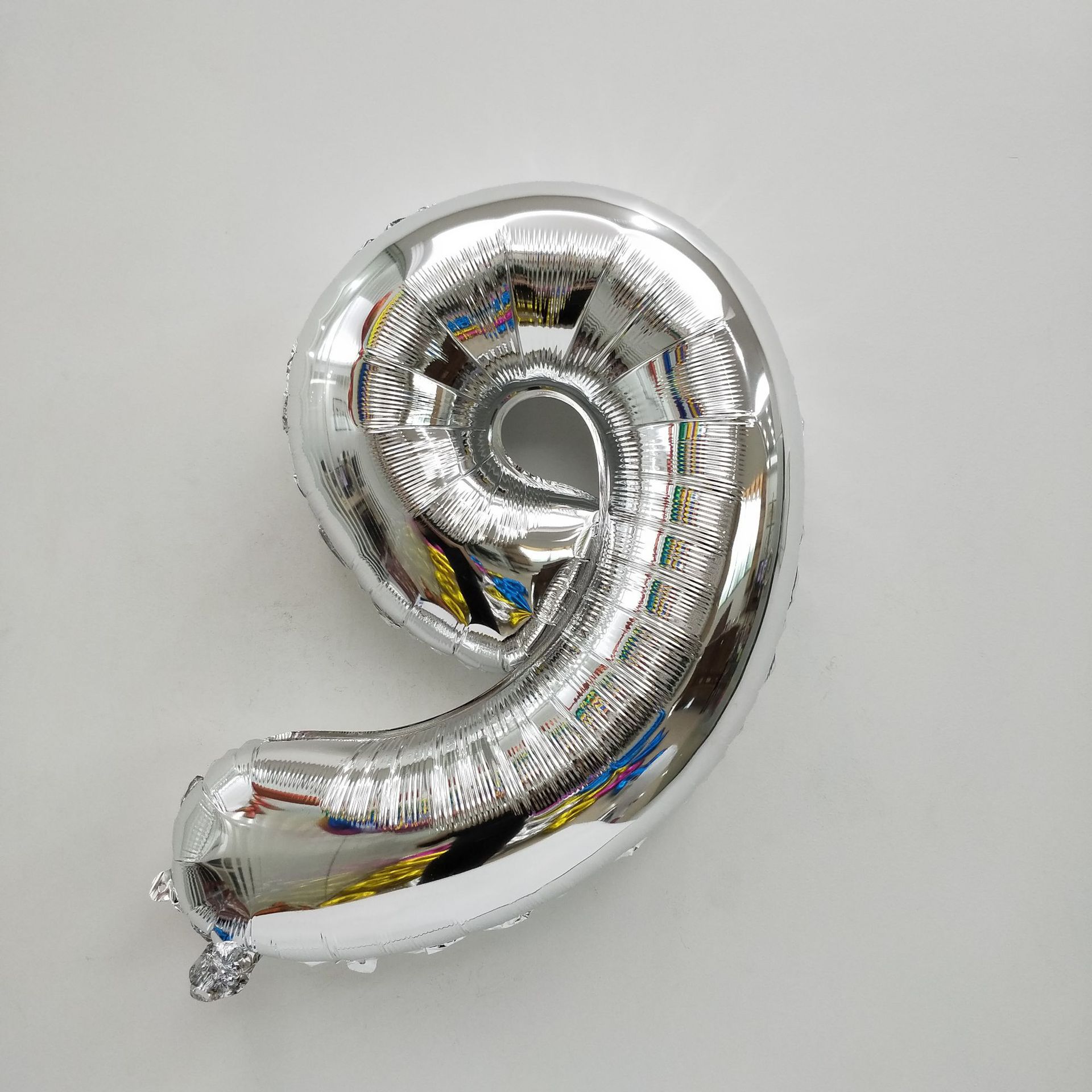 32-inch silver aluminum film number balloon letter silver birthday party arrangement party wedding and wedding room decoration balloon details Picture