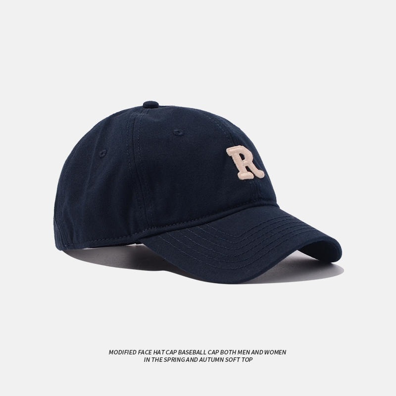 hat alphabet peaked cap men's korean-style all-match curved brim cotton soft top sun hat fashion sporty simplicity women's baseball cap Application Scenario