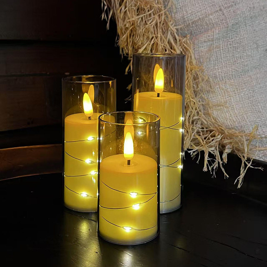 electronic candle led electronic candle light remote control simulation candle cup birthday ideas wedding swing candle props Application Scenario