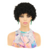 foreign trade micro volume short head cover african small volume afro short hair head cover mechanism chemical fiber wigs wig sheath details Picture