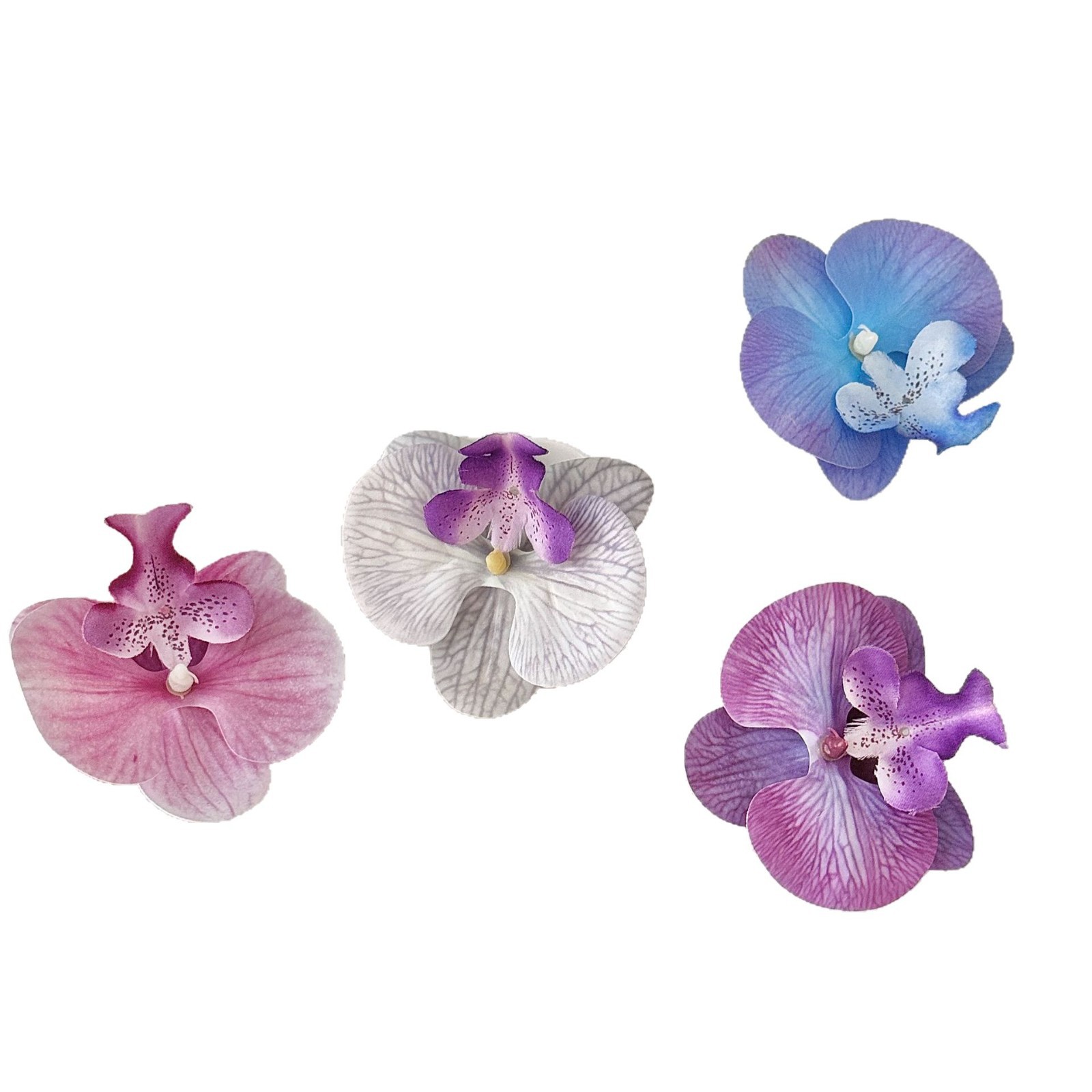 phalaenopsis artificial flower head artificial flower handmade diy decorative hair clip corsage accessories hand gift cake decorations Item Picture