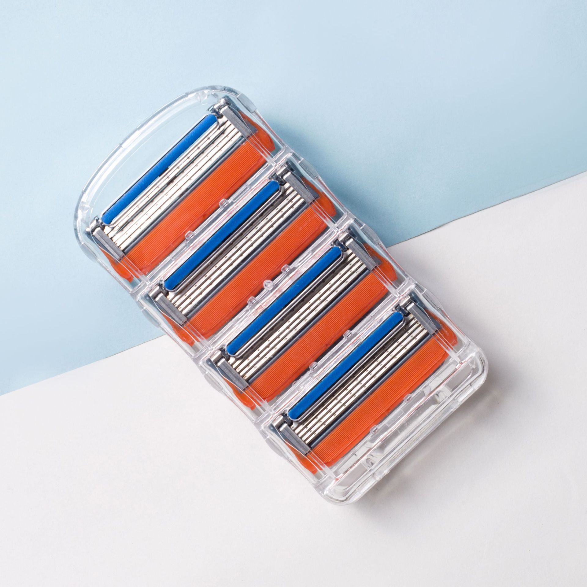 men's manual shaver shaving beard old-fashioned 5-layer blade replacement five-blade universal shaver manual Item Picture