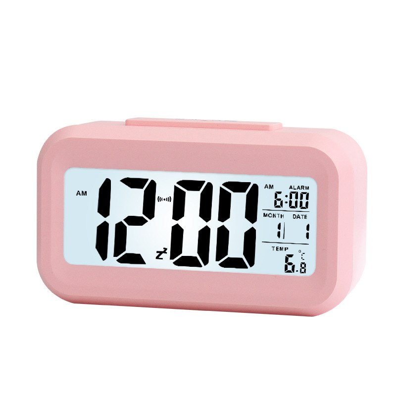 smart alarm clock student children electronic alarm clock table clock large screen digital luminous smart clock cross-border hot selling Item Picture