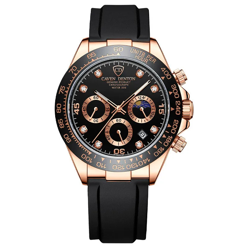 2024 foreign trade popular style men's watch belt waterproof multi-function quartz watch racing dial cross-border men's watch Application Scenario