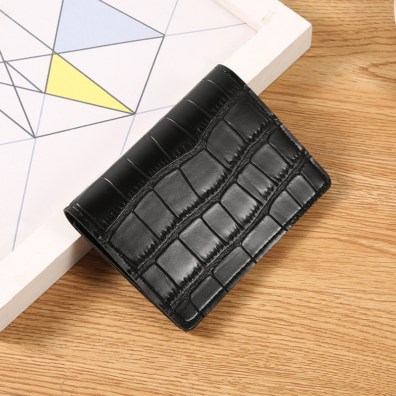 new card holder wallet women's short small exquisite hasp clutch wallet all-matching fashion two fold card holder zero Item Picture