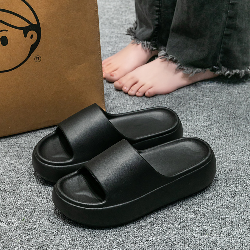 eva raise the bottom cross-border slippers women's 2025 summer new outdoor fashion european and american style beach drooping platform shoes Application Scenario