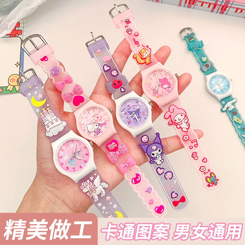 cute cartoon sanrio watch children's decorative watch boys and girls watch little boy girl child birthday gift details Picture