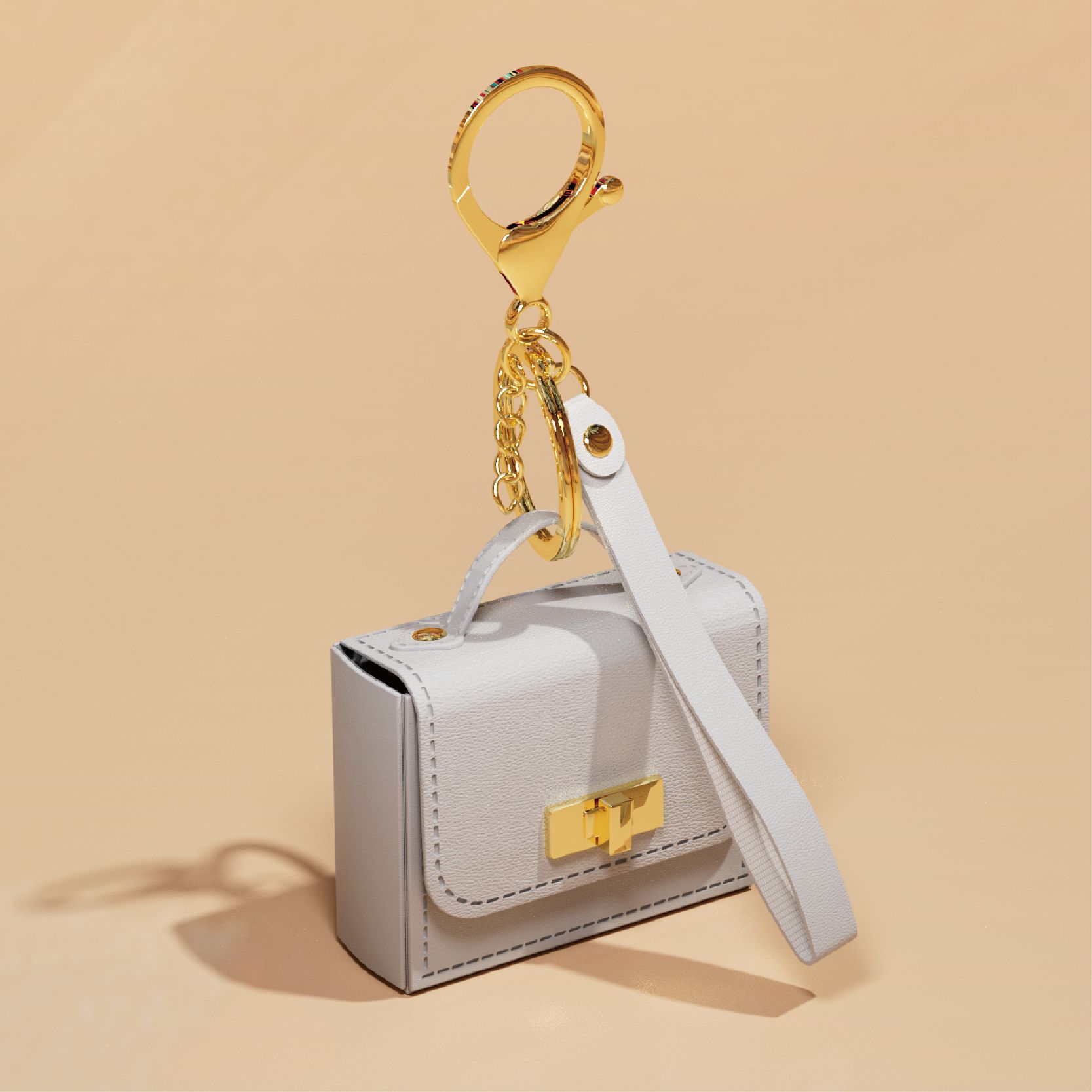 mini small bag keychain pu leather rope handle coin purse accessories pendant cell phone bag jewelry hang decorations gift Application Scenario