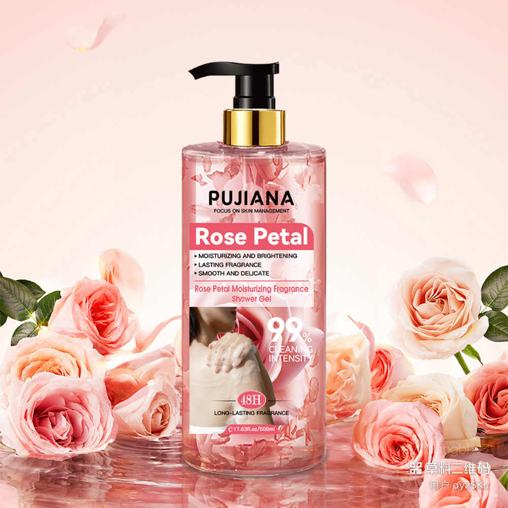 Rose essence body wash, Body cleansing, home care body wash, Body wash, hydrating