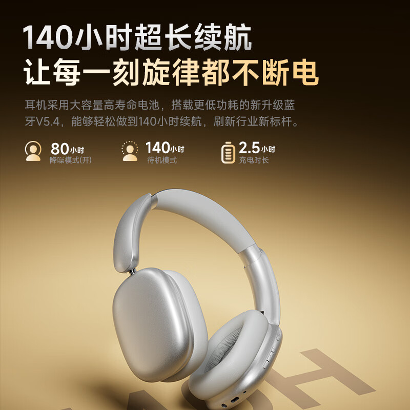 2025 cross-border bluetooth headset active noise reduction bluetooth wireless game long endurance computer wired headphones details Picture
