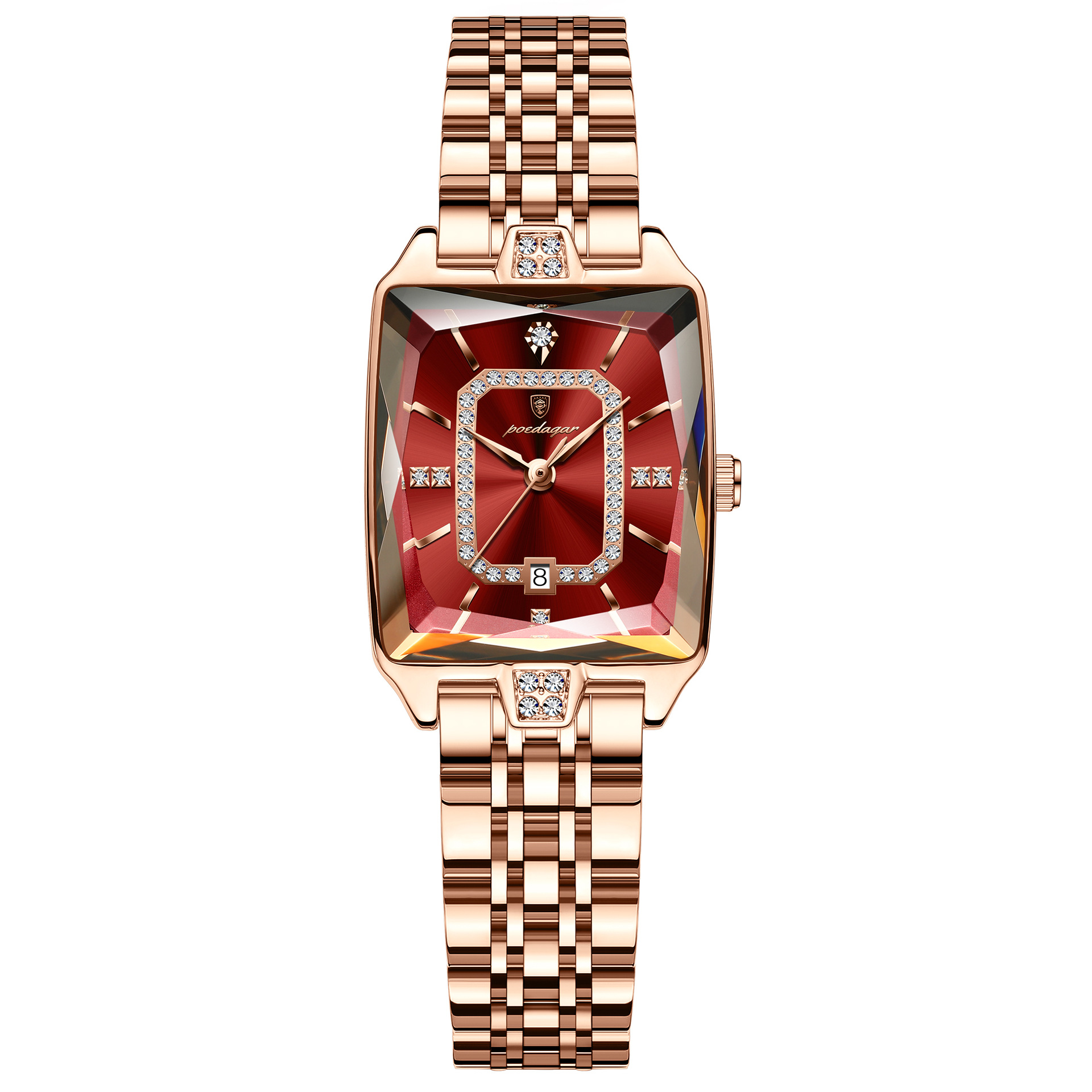 swiss brand square women's watch new luxury waterproof fashion watch live foreign trade popular style one piece dropshipping Item Picture