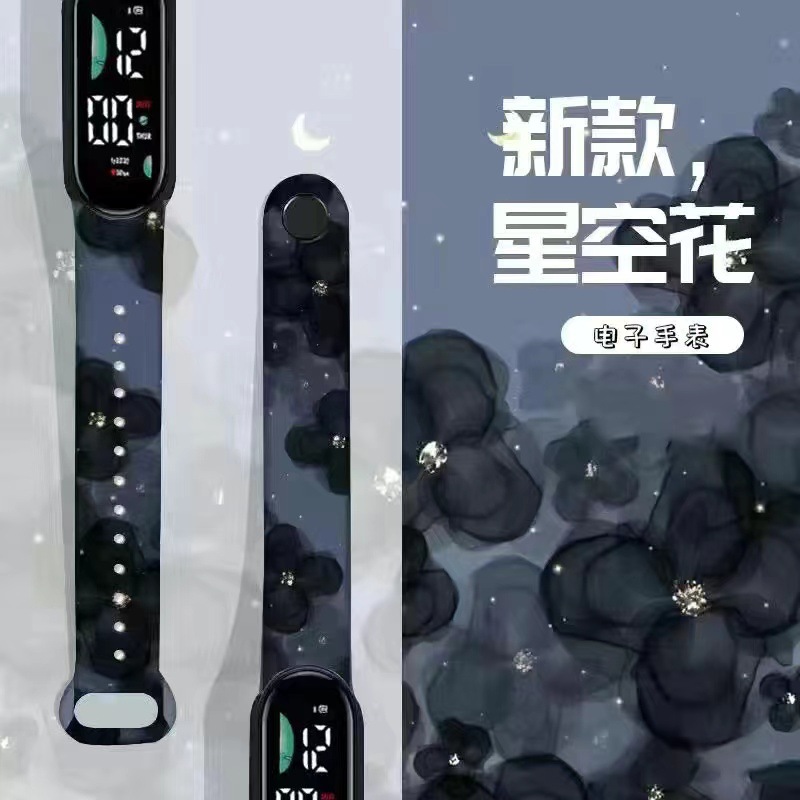 new pacha dog cartoon electronic watch primary school student cute children cartoon printed led sports watch wholesale Item Picture