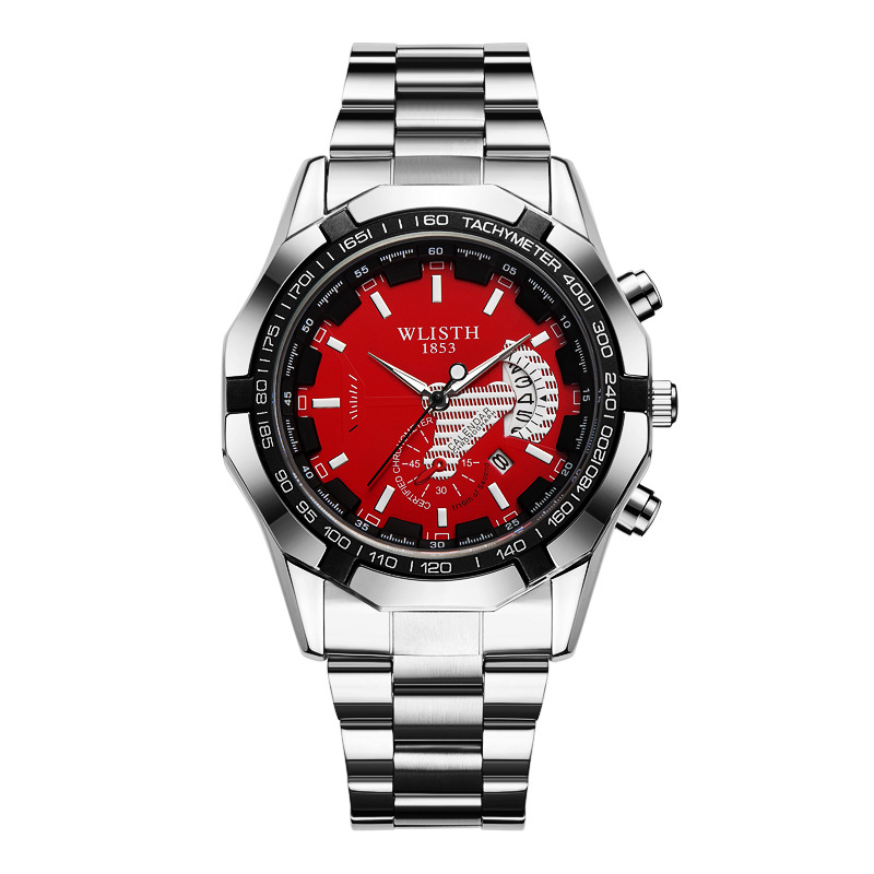 walishi watch waterproof non-mechanical watch large dial men's watch calendar cross-border sports watch creative men's watch Specification drawing