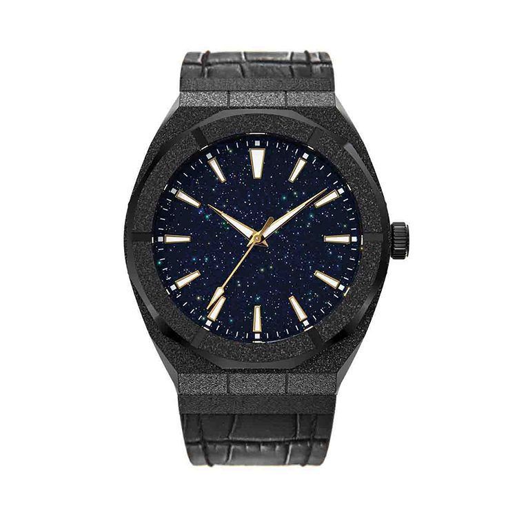 dongguan factory in stock supply stainless steel pr corundum men's watch waterproof business cross-border hot selling quartz watch full figure