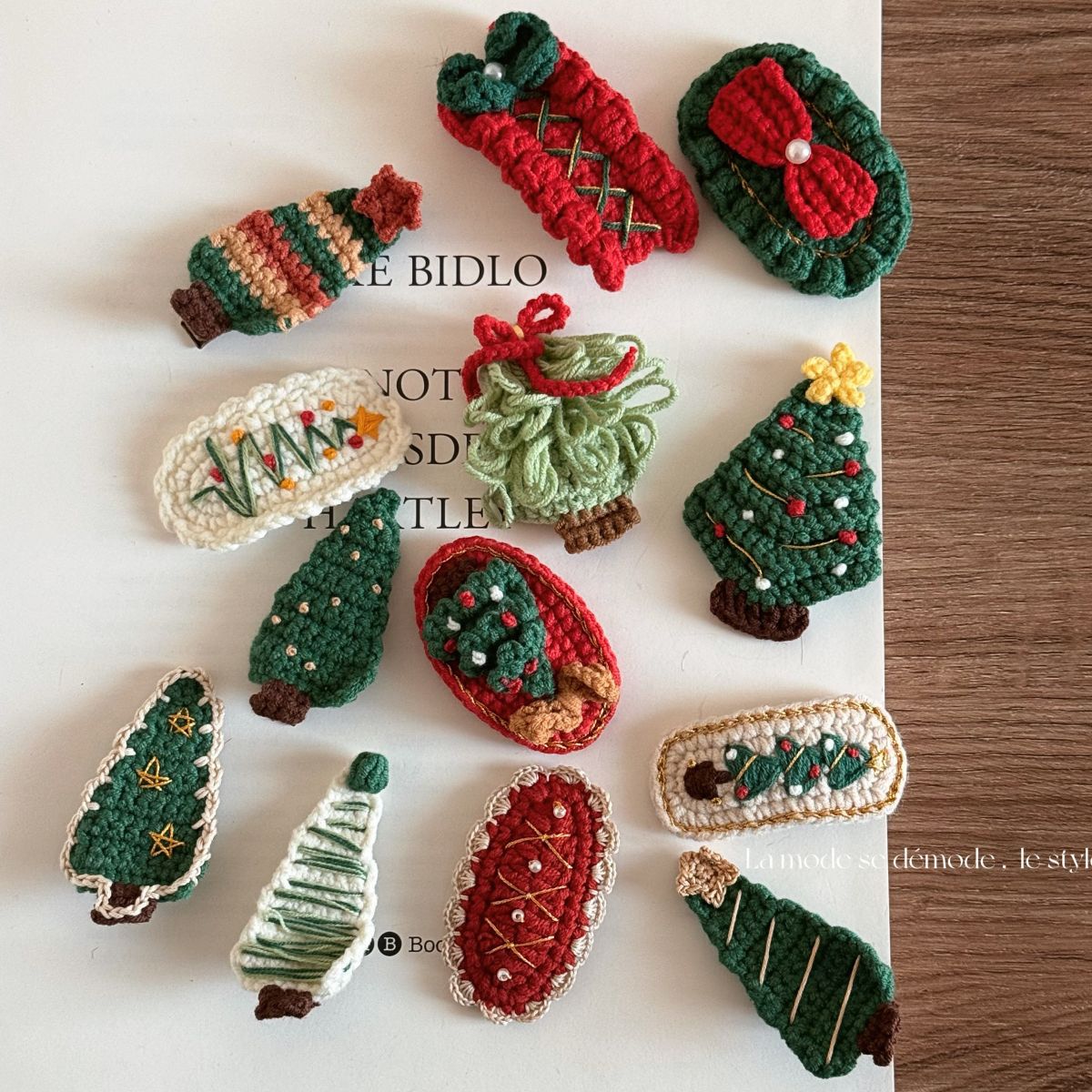 christmas series barrettes holiday cute wool hairpin christmas tree bb clip bang clip accessories new headdress full figure