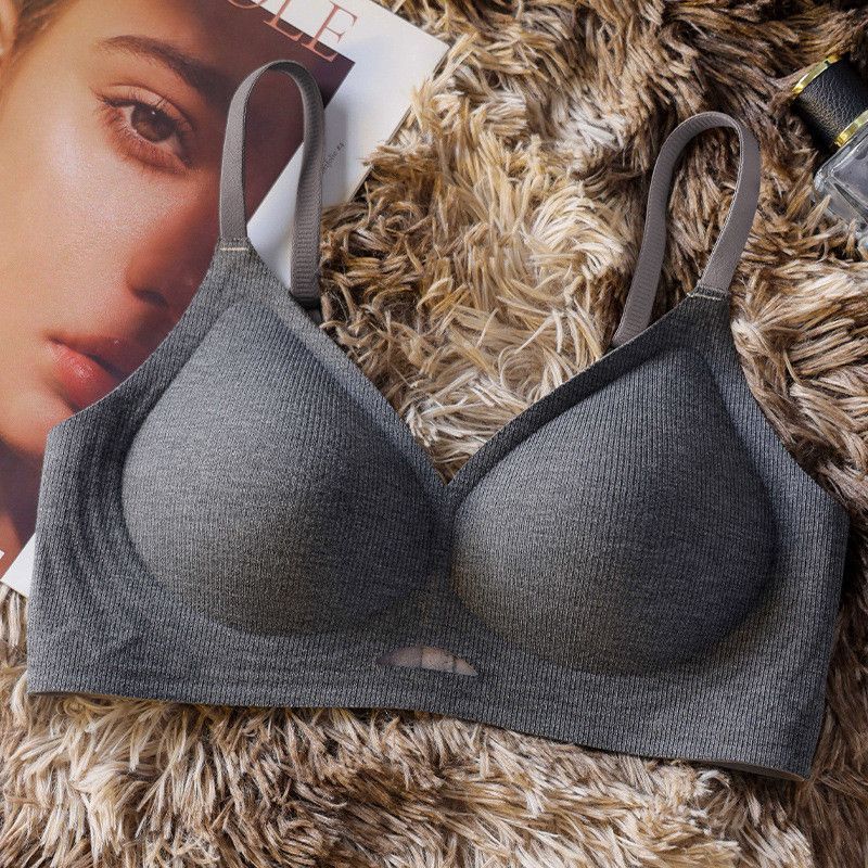 seamless underwear small breasts lady's push up no wire accessory breast push up soft support anti-sagging comfortable thin bra full figure