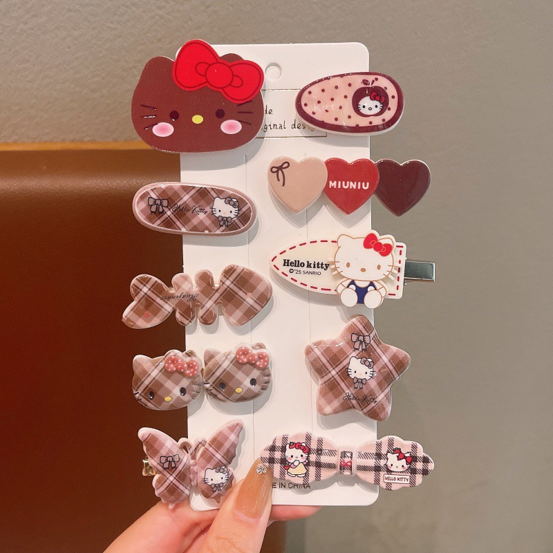 girls hairpin kids cute headwear new internet celebrity forehead broken hairpin baby bangs children hair accessories Specification drawing