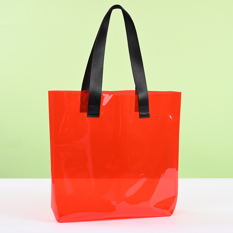 spot pvc transparent jelly pack handbag thickened red wine drink packaging bag wedding candy gift bag customization Item Picture