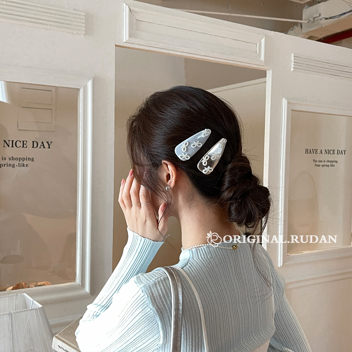 发夹/鲨鱼夹/新年红色发夹/抓夹/鸭嘴夹产品图