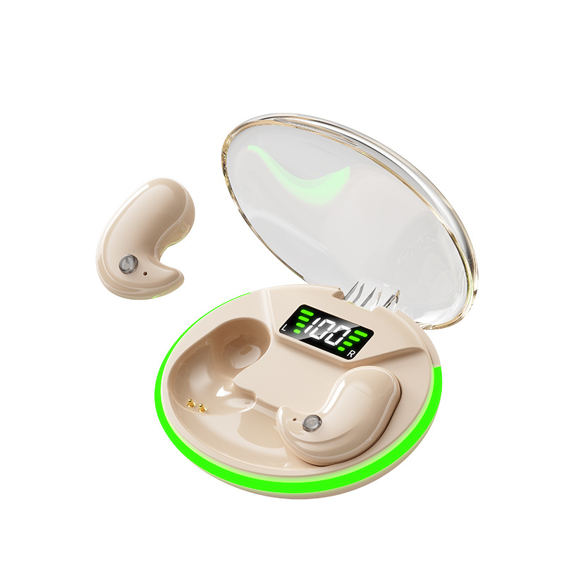 cross-border hot y190 sleep headset bone conduction mini bluetooth headset noise reduction digital display ultra-long life battery wholesale details Picture
