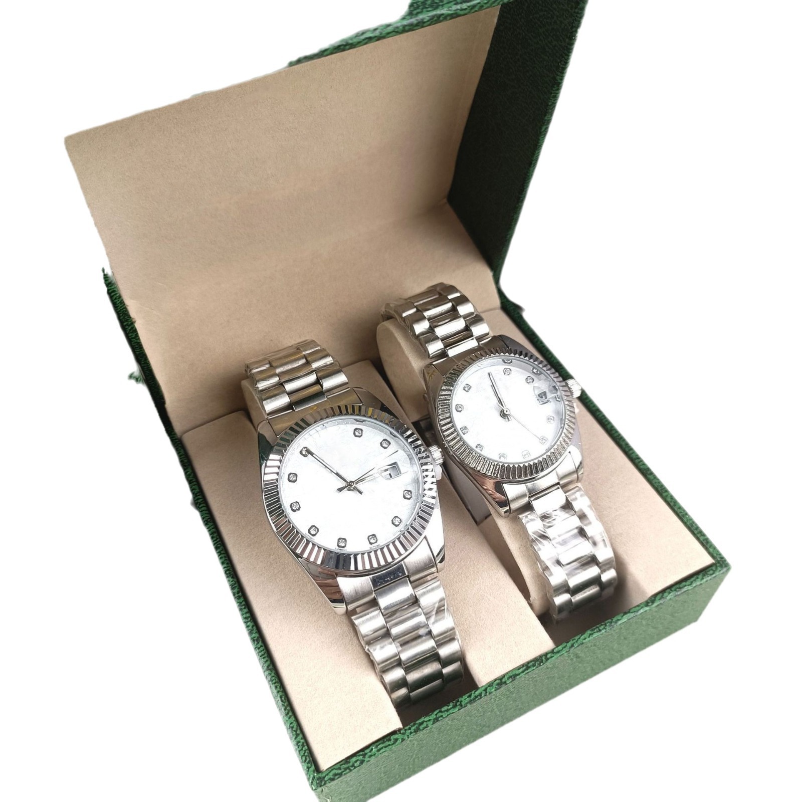 couple's steel strap watch simple good-looking quartz watch affordable luxury fashion advanced waterproof quartz steel watch Item Picture