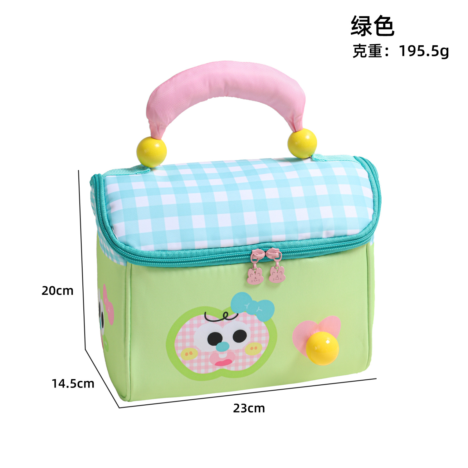 apple small house cosmetic bag creative lunch box bag student lunch portable lunch bag fairy tale cottage insulation lunch bag full figure