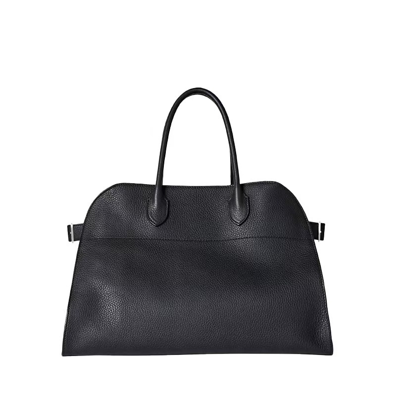 high quality therow tote bag 15-inch margauxx handbag simple commute all-match briefcase genuine leather bag full figure