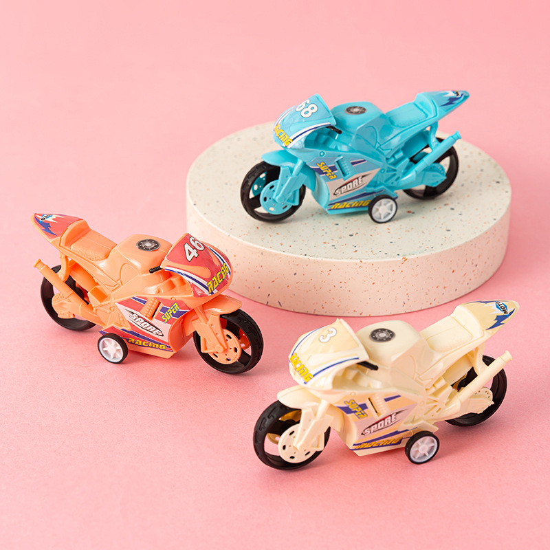 children's toy car mini sugar car simulation girl motorcycle stall supply wholesale pull back motorcycle Application Scenario