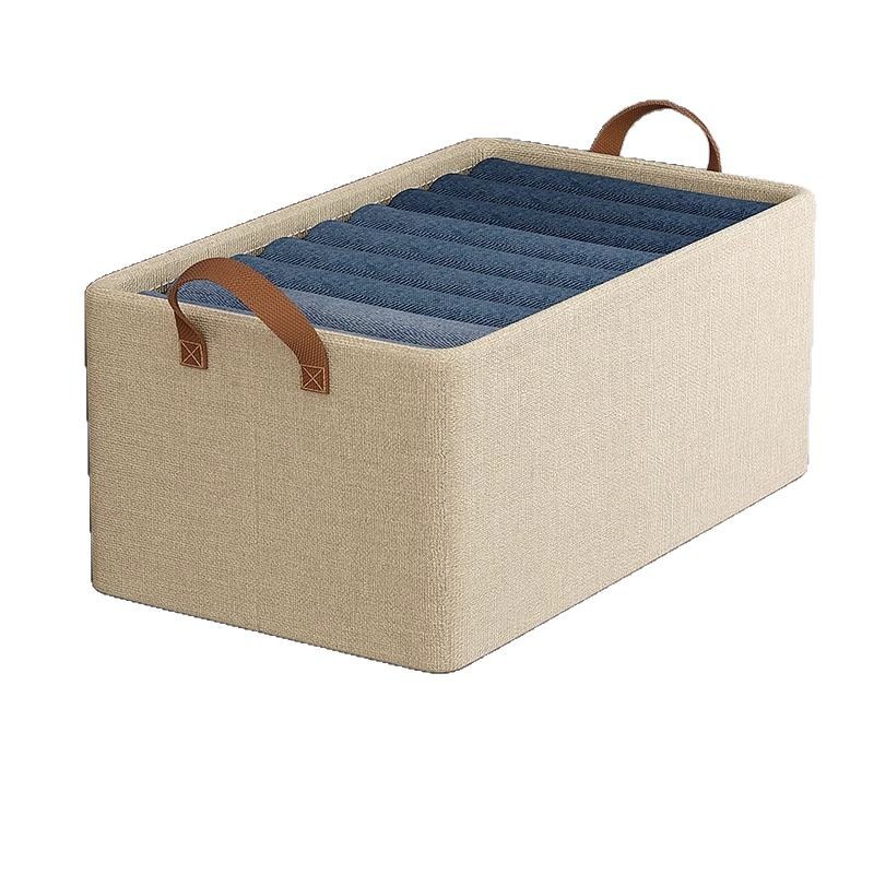 storage box household finishing box wardrobe storage layered artifact foldable clothes pants cloth storage basket Item Picture
