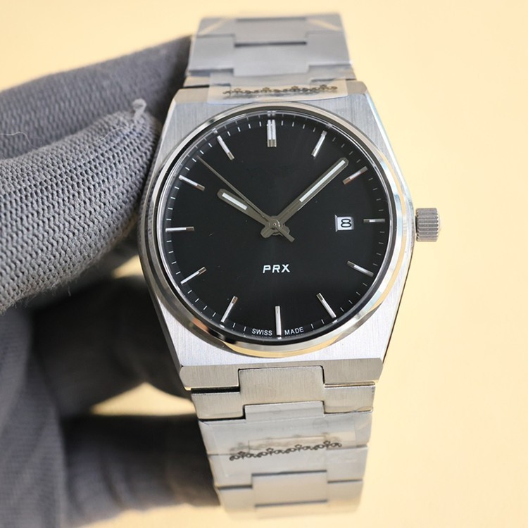 tianjiasuo prx super player luminous solid steel quartz waterproof men's watch Specification drawing