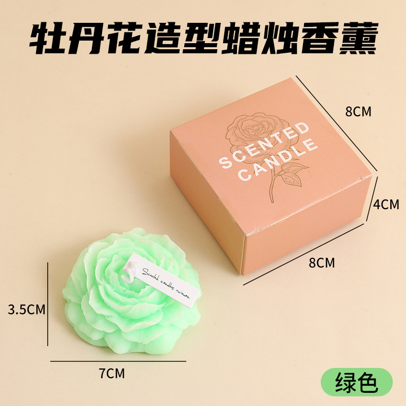 peony flower fragrance candle soy wax hand-made modeling hand gift birthday high-end atmosphere gift fragrance decoration details Picture