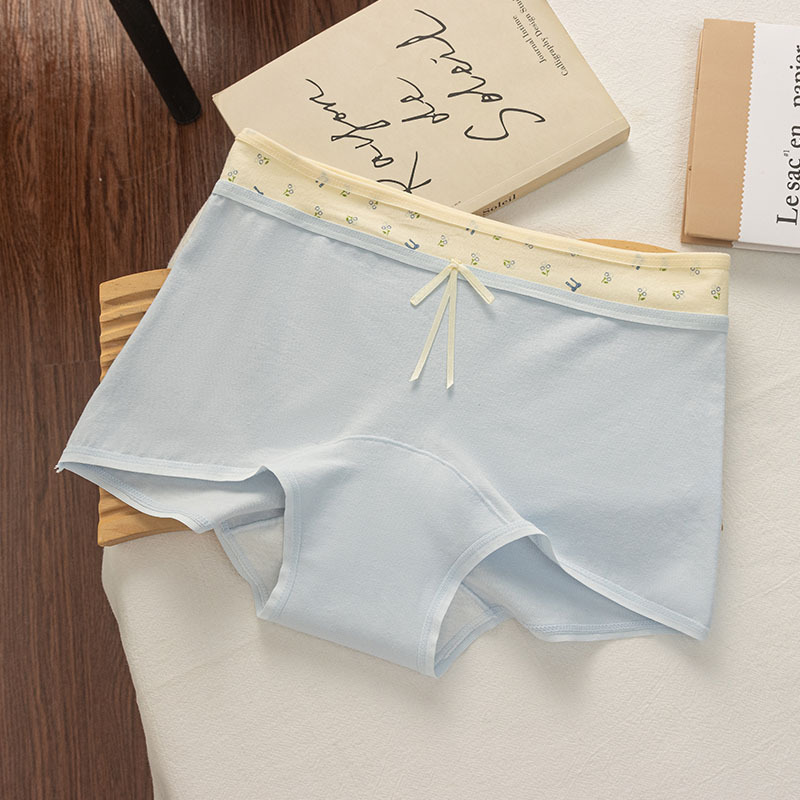 60 class a baby cotton women's underwear girls' pure cotton boxer briefs antibacterial lengthened crotch plus size boxers Item Picture