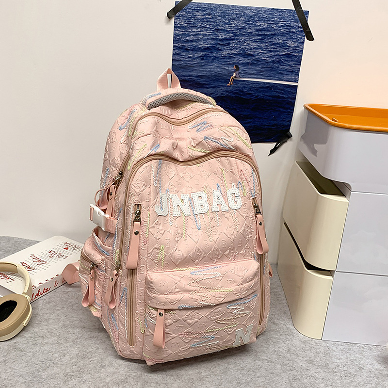 good-looking schoolbag junior high school girls primary school students girlish style cute and lightweight backpack high school students large-capacity backpack Specification drawing