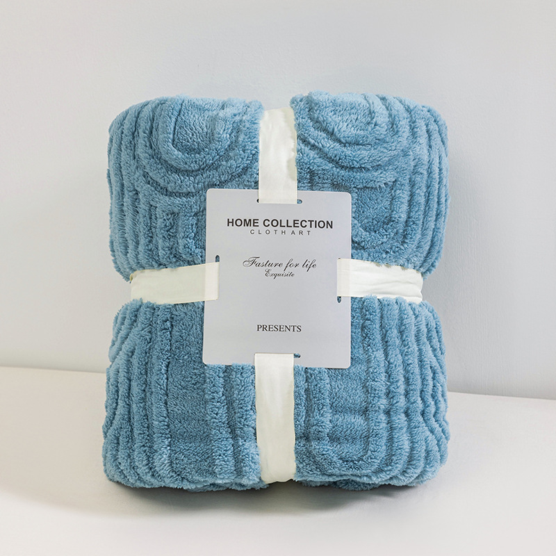 heavy weight thick shu cotton velvet coral velvet blanket student children nap cover blanket single sofa cover shawl blanket Item Picture